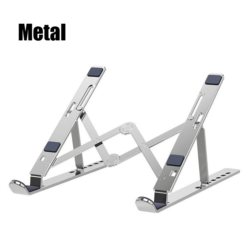 Adjustable laptop stand holder, portable laptop support, notebook stand for macbook pro, huawei lap desk cooling bracket riser: Default Title