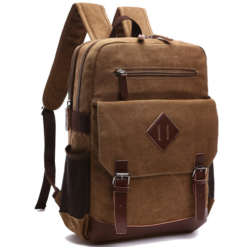 Mochila informal para hombre, Mochila Retro de lona para estudiantes universitarios, Mochila de viaje para hombre, bolsas multifunción para portátil, Mochila Vintage CG