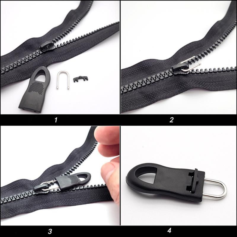 Tirette de remplacement, 8 pièces, tirette de fermeture éclair, étiquette de corde, fixateur de fermeture éclair, boucle cassée, sac à languette, valise, sac à dos, tente