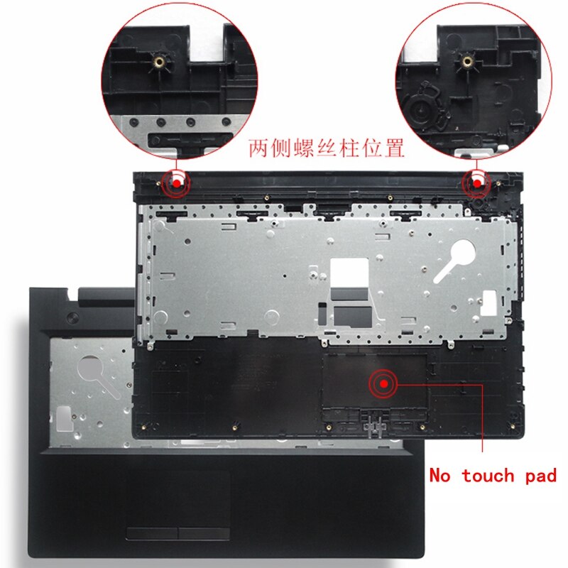 Para Lenovo G50-70 G50-80 G50-30 G50-45 Z50-80 Z50-30 Z50-40 Z50-45 Z50-70 Palmrest cubierta/portátil inferior/HDD disco duro de la cubierta: Without touch pad