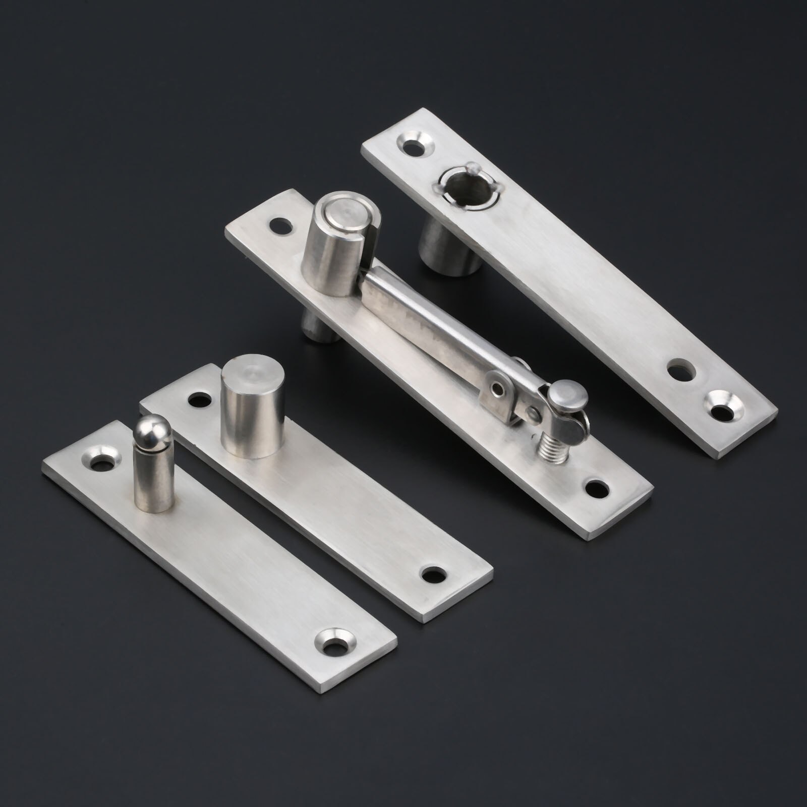 1 Set Stainless Steel 360°Rotatable Heavy Duty Door Top Bottom Pivot Hinge Steel Door Hinge Hardware