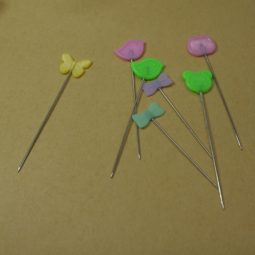 80 stk patchwork-nål fugl tulipan blomst knaphoved nåle gør-det-selv-nåle quiltningsværktøj sytilbehør corsage dressmaking