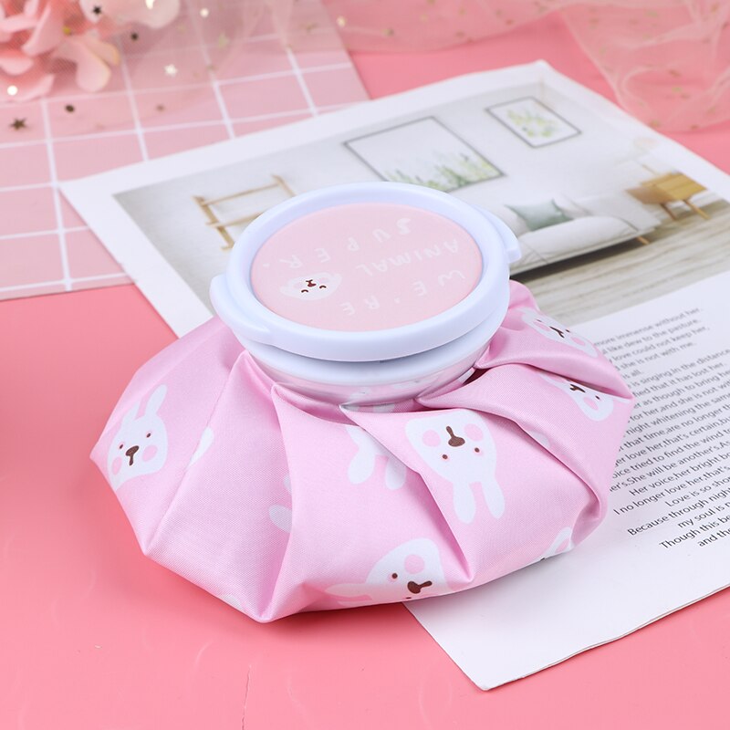 Cartoon Summer Ice Bag Dual-use Bags Water Bottle Health Care Reusable Knee Head Leg Relief Pain Ice Bag: pink