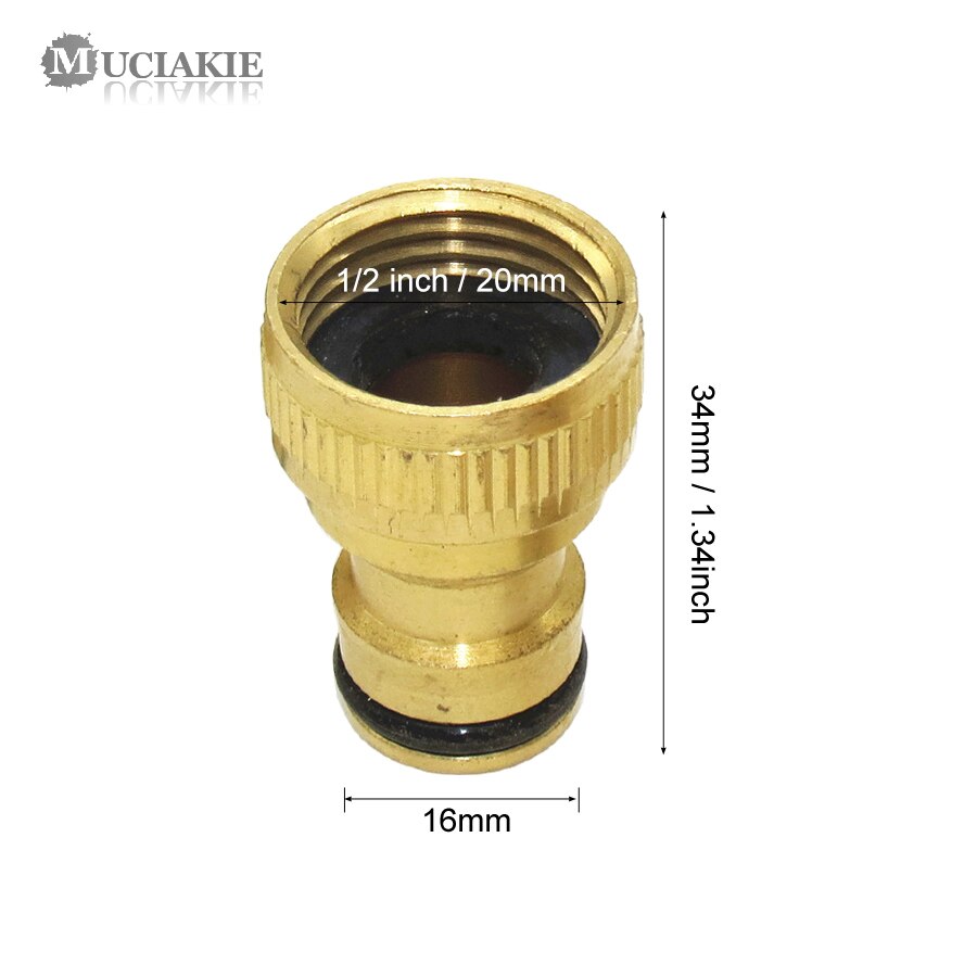 1/2" BSP Vrouwelijke Fulham Nozzle Naar 8mm Slang – Compleet Met 2 Clips En Ring