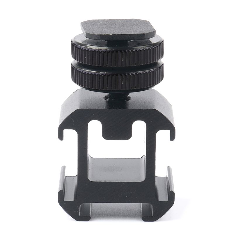 3 Shoe Mount Adapter Dual Screws Stand Holder for DSLR Camera Flash Light K3NB