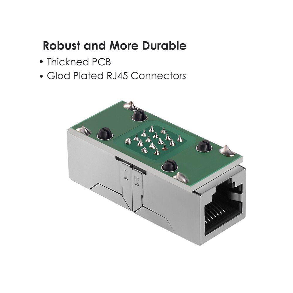 RJ45 Connector Inline LAN Plugs Ethernet Cable Extender Adapter for Cat5 Cat5e Cat6e Cat7 Adapter Female to Female