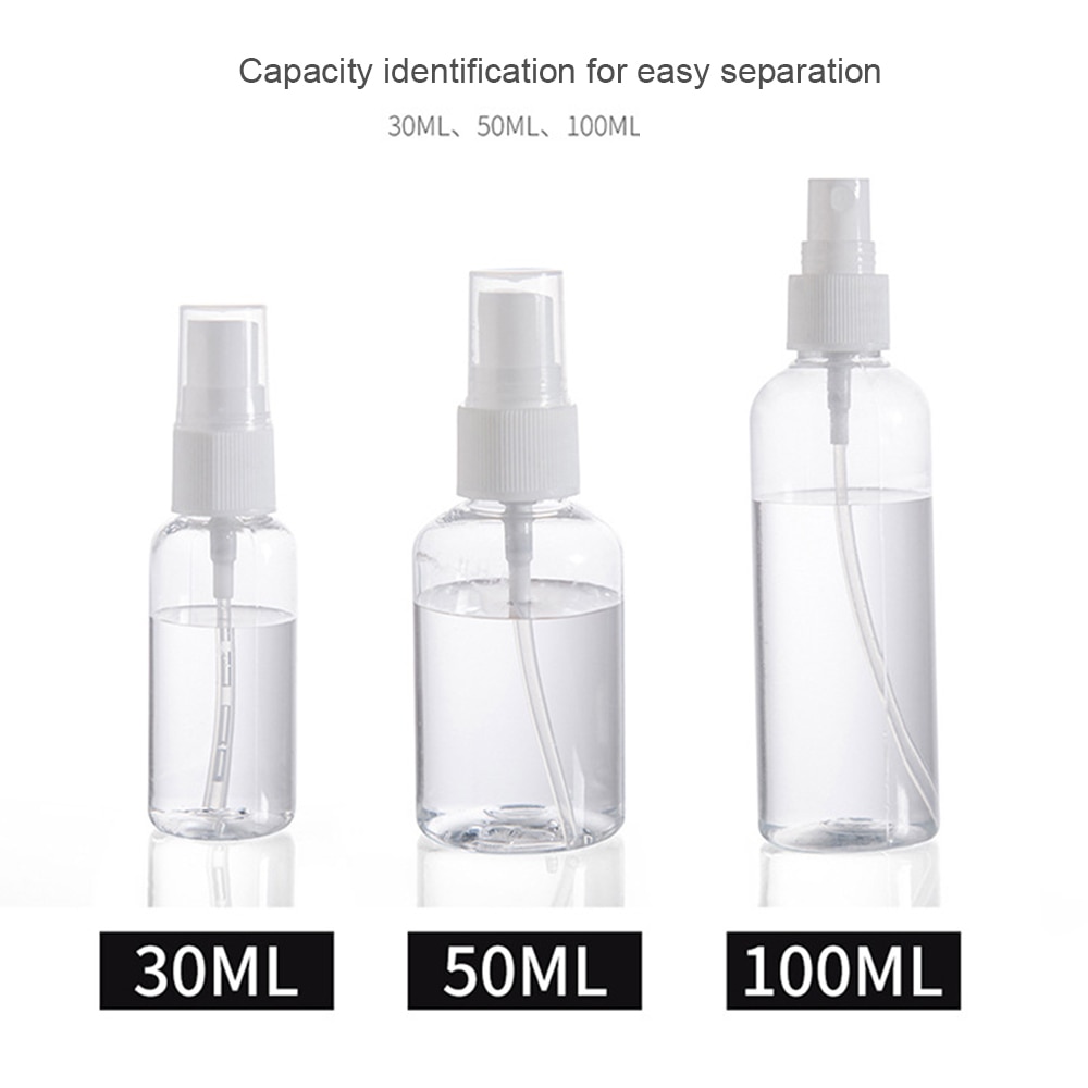 1Pcs 30ml 50m 100ml Random Color Portable Plastic Spray Bottle Liquid Makeup Atomizer Pot Mini Empty Cosmetic Makeup Containers