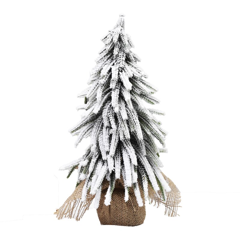 Artificial Mini Falling Snow Christmas Tree for Home Decoration Christmas Day Decoration