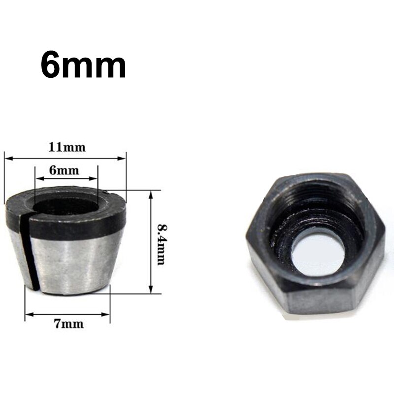 6mm 6.35mm 8mm kiristysistukasovitin ruuvimutterilla sähköinen jyrsinistukka istukka kaiverrusleikkurikoneeseen