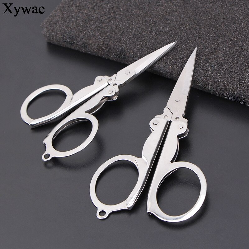 Folding Scissors Pocket Travel Small Crafts Sharp Blade Emergency Mini Foldable Mini Embroidery Scissor Thread Tailor Scissors