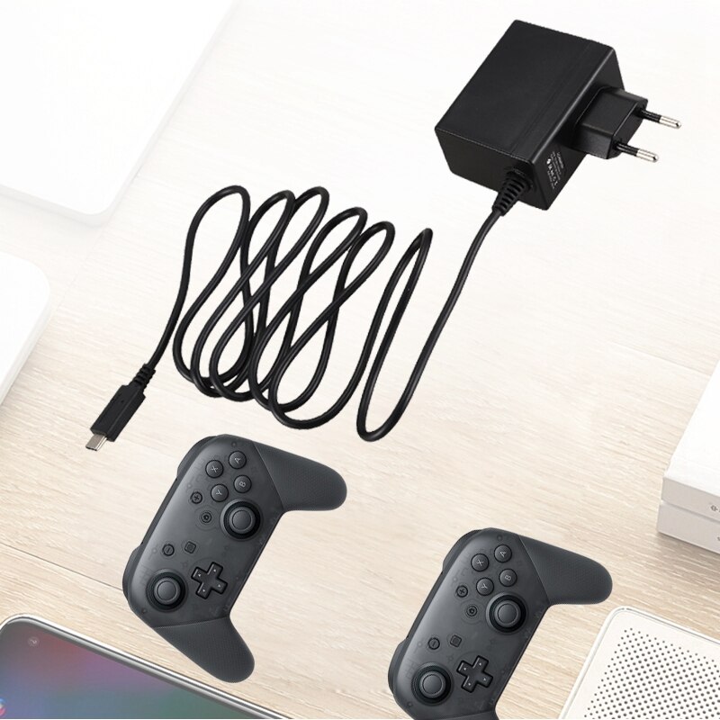 Ac Adapter Power Supply 15V 2.6A Fast Charging Kit Charger Power Adapter for Nintendo Switch Lite Charger Switch Plastic, EU Plu