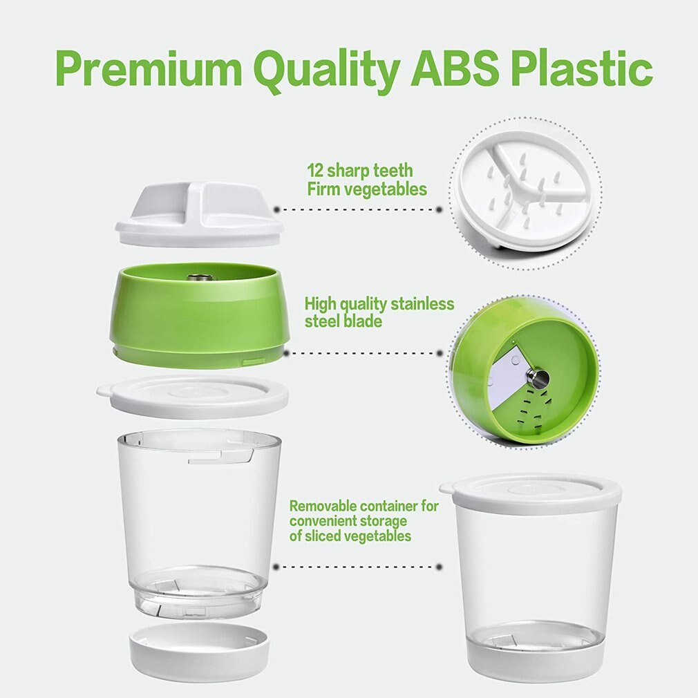 Portable Spiralizer Vegetable Slicer Handheld Spiralizer Peeler Stainless Steel Spiral Slicer for Potatoes Zucchini Spaghetti