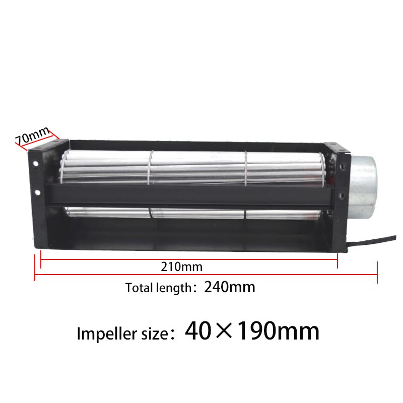 DC12/DC24V Iron Cross Flow Ventilator Voor Koeling Warmte En Ventilatie Cross Flow Ventilator Ijzer: 40190 / DC12V