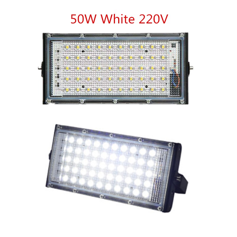 Led Jodiumlamp 50W 55W Rgb Rood Blauw Groen Warm Wit Ac 220V Schijnwerper Refletor Buitenverlichting Reclame