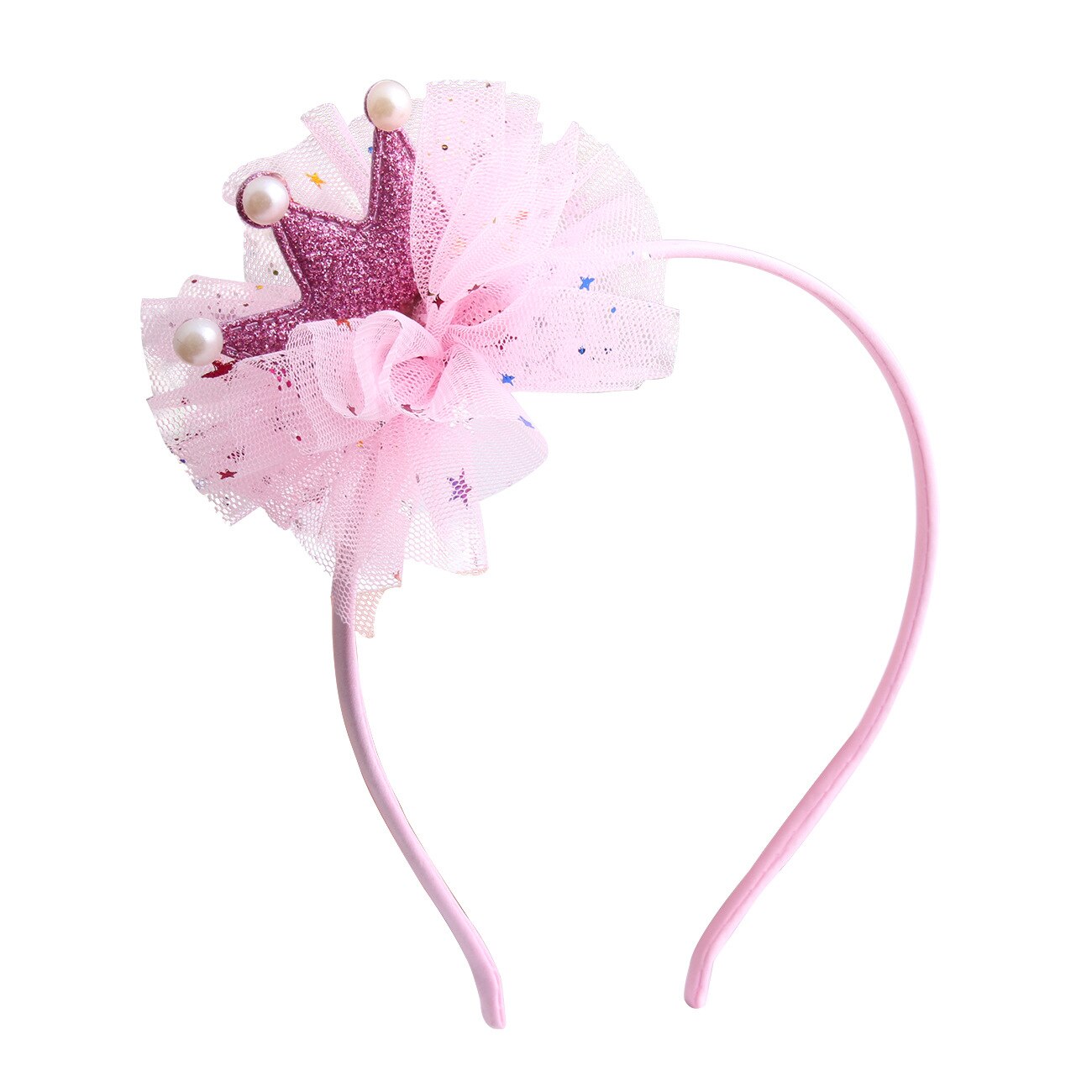 Diadema de flores con corona de niños, accesorios de bebé niña, 1 unidad: pink