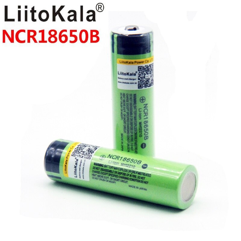 LiitoKala NCR18650B 3400mAh 3.7V Uppladdningsbart Li-Ion Batteri