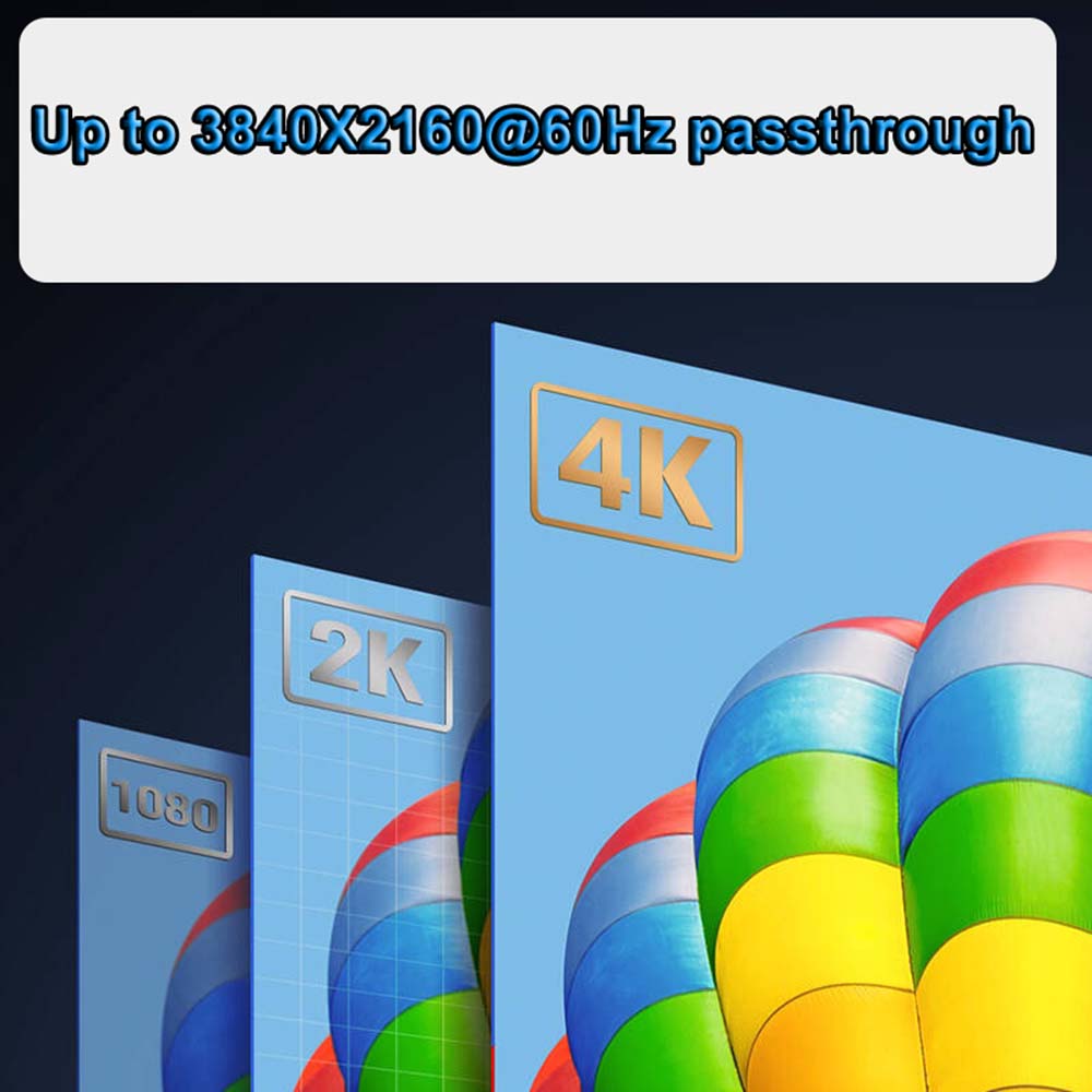 DisplayPort to HDMI 2.0 Adapter Cable 4K 60Hz DisplayPort 1.4 to HDMI 2.0 adapter for PC laptop to HDMI out 4K DP to HDMI