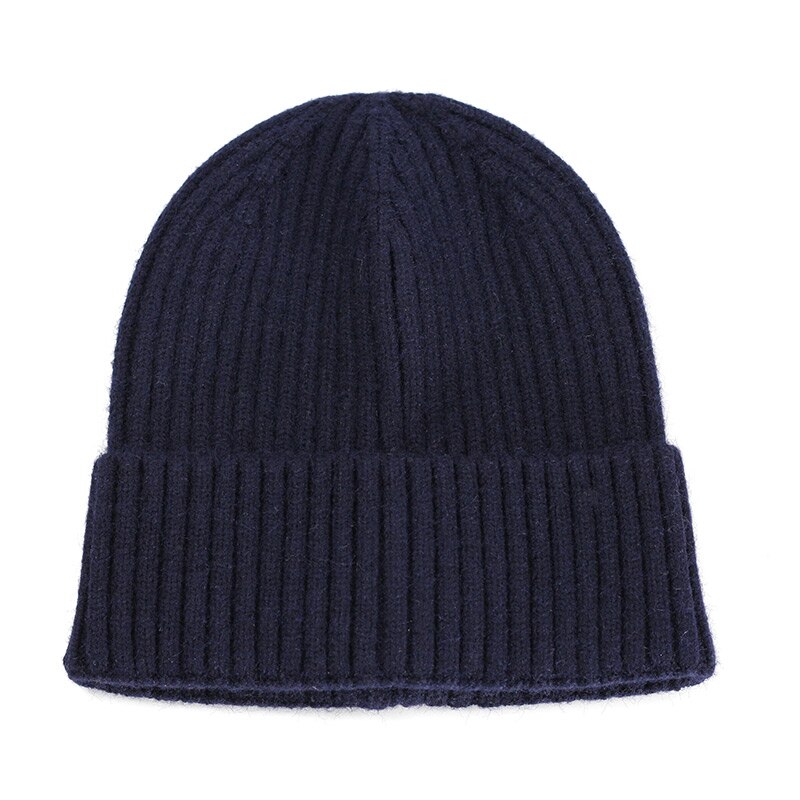 Men's Winter Warm Winter Hats Thick Wool Soft Knit Hats Stylish Casual Beanie Skullies Cozy Cotton Ski warm protect ear hats