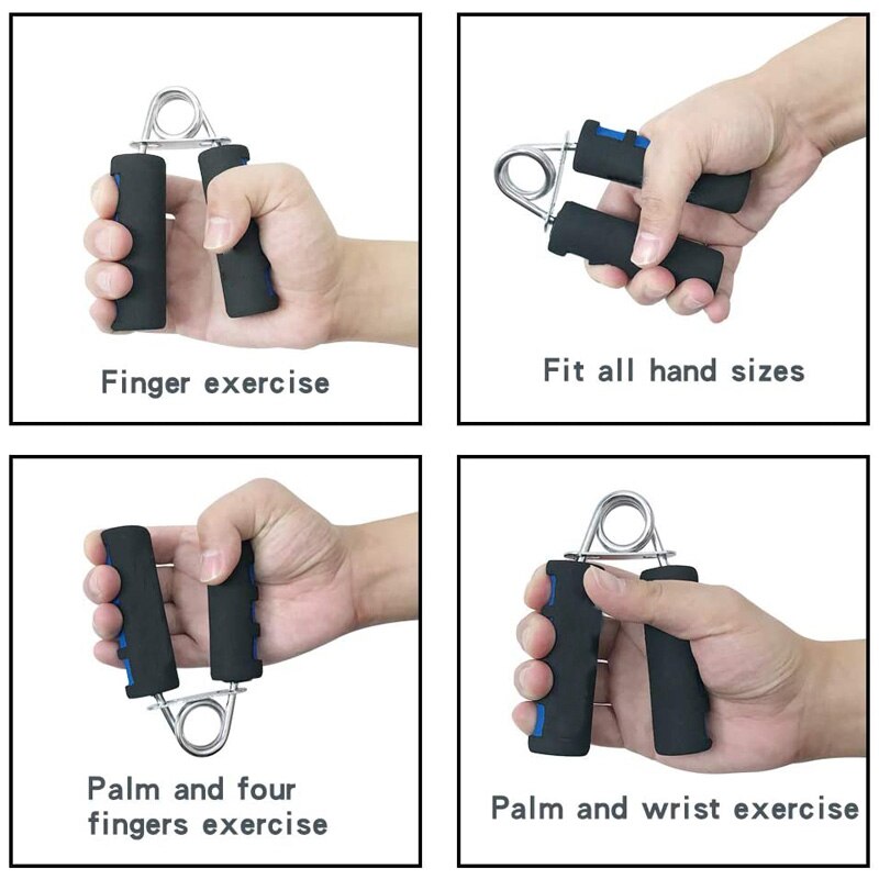 Hand Grip Strengthener Hand Soft Foam Manual Exerciser Rapid Increase of Wrist Forearm and Finger Strength Exercise Equipment