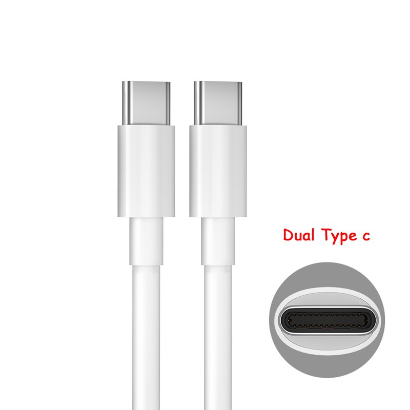 Originele Huawei Kabel Pd Snel Opladen 3.3A Dual Type C Lijn Voor Mate 40 30 Pro Nova 5 6 7 8 Se Matebook X Pro 13 Macbook: Default Title