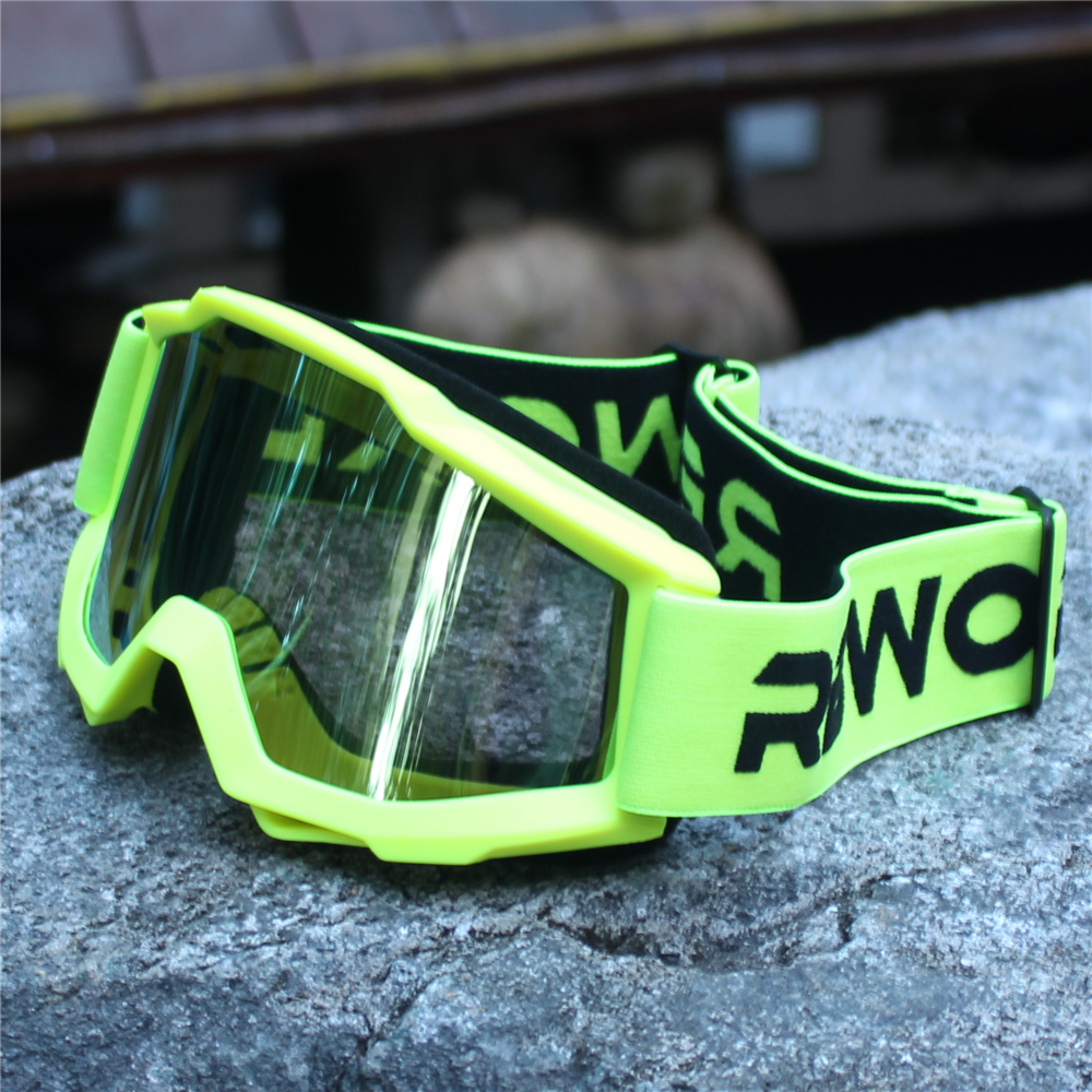 Motorcykel solbriller mænd motocross sikkerhed beskyttende mx nattesyn hjelm beskyttelsesbriller vintage kørebriller gafas retro moto: Klar