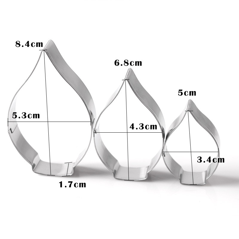 3 stuks calla lelie koekjesvormpjes 3d sugarcraft fondant taart gebak koekjes bakvorm diy taartdecoratie tools  e875