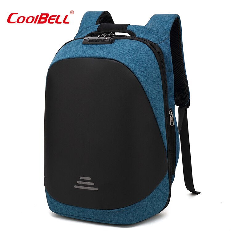 Cool bell usb opladning notebook rygsæk mænd kvinder 15.6 tommer bærbar computer taske vandtæt anti-tyveri skoletaske til drenge piger