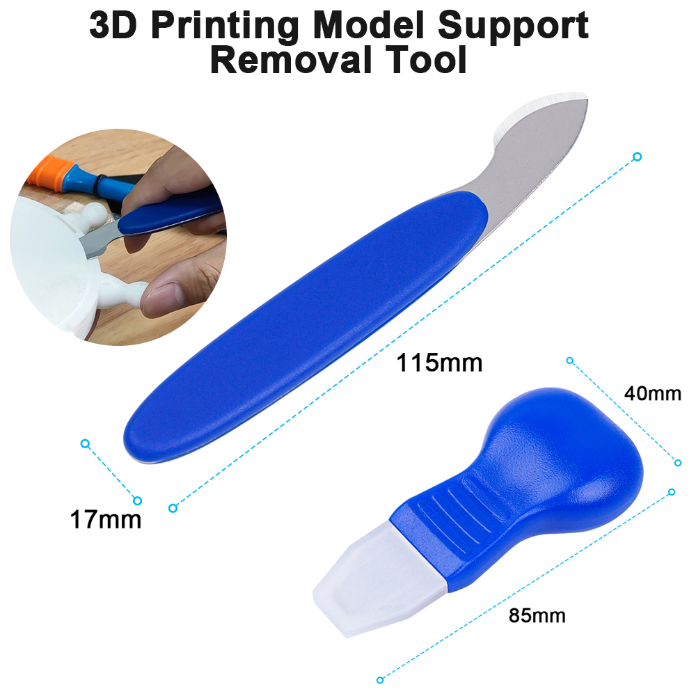 3D Printer Tool Kit for Removing Support PLA ABS UV Light Curing Model Material Support Removal Cutter 3D Printer Accessories