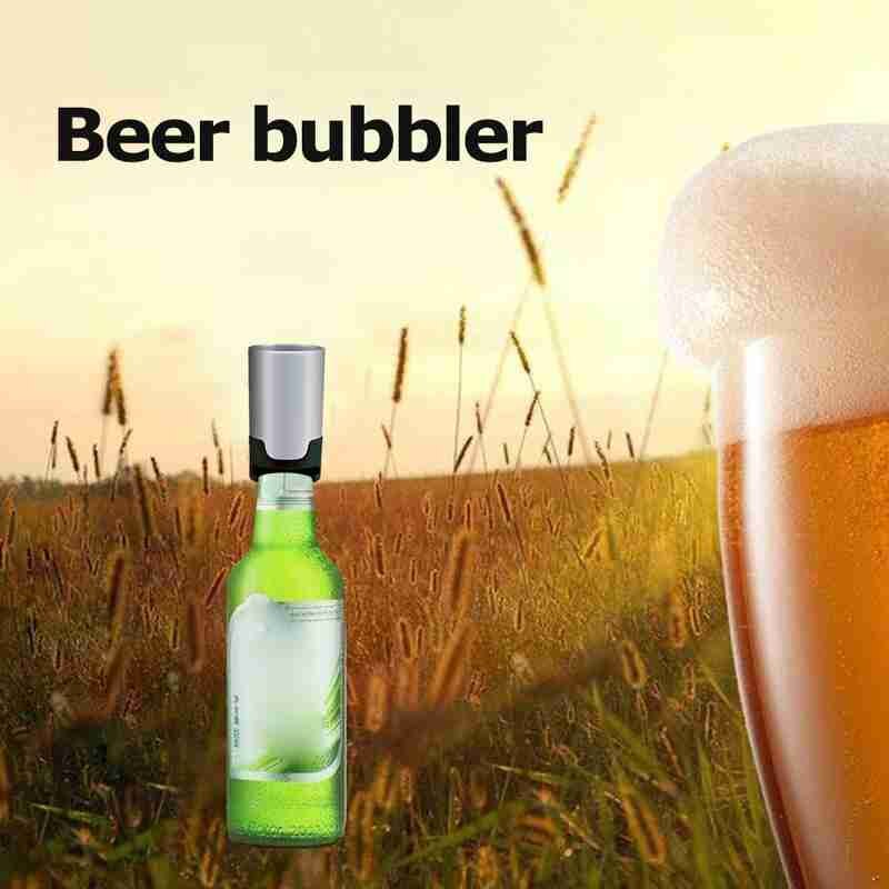 Bottle beer foamer portable electric foam machine beer foaming agent makes beer taste like draft beer ultrasonic vibration