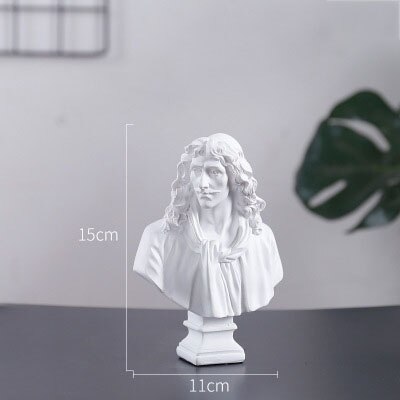 Europäische Alten Griechischen Tempel Statue Harz Antiken Gebäude Skulptur Zimmer Dekor Fengshui Ornament Hause Dekoration Zubehör: Moliere