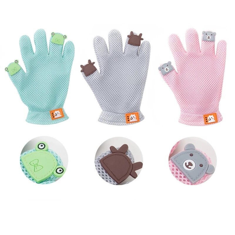 Guanto per animali domestici guanto per toelettatura per gatti spazzola per rimuovere i peli di gatto guanti pettine per cani per gatti bagno massaggio pulito spazzola per rimuovere i peli per cani gatti