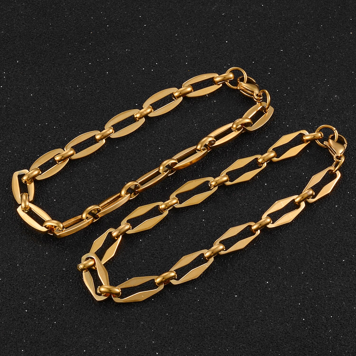 Roestvrij Stalen Armband Goud Persoonlijkheid Mannen En Vrouwen Sieraden Populaire Hip Hop