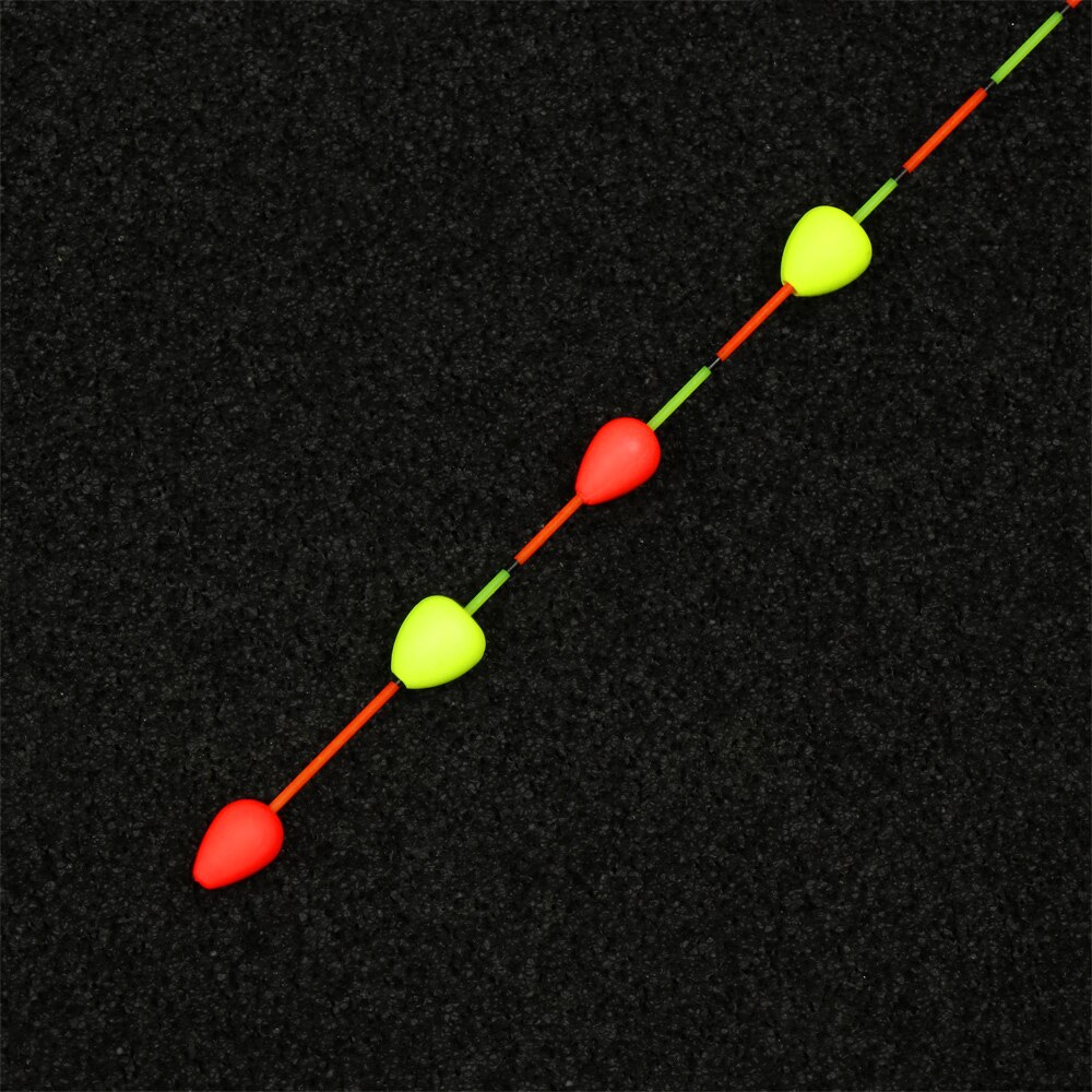 Matériel de pêche à queue flottante mobile 10/50/100 pièces, haricots sensibles accrocheurs, haricots visibles rouge/jaune