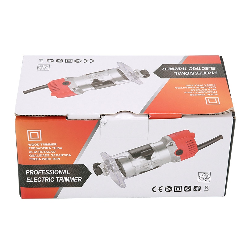 110V/220V Electric Hand Wood Trimmer 6.35mm Laminator Router Woodworking Tool Set for Wood