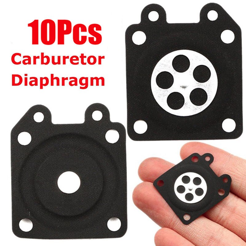 10 st 28*33mm motorsåg förgasare doseringsmembran packningar för walbro 95-526 95-526-9 95-526-9-8 reparation kit delar tillbehör