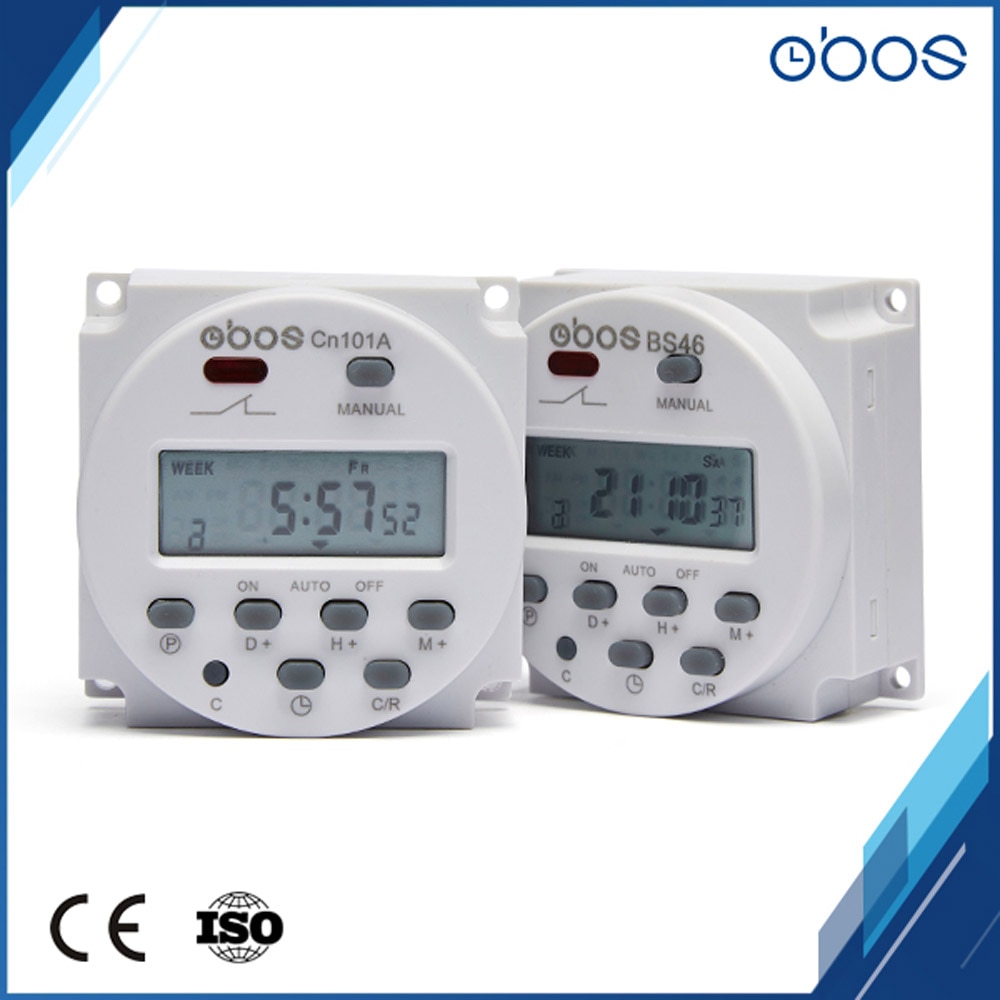 Temporizador digital programable, Temporizador Semanal de 12V, no necesita reinicio con 16 veces de tiempo de encendido/apagado, Unidad de 1min-168H