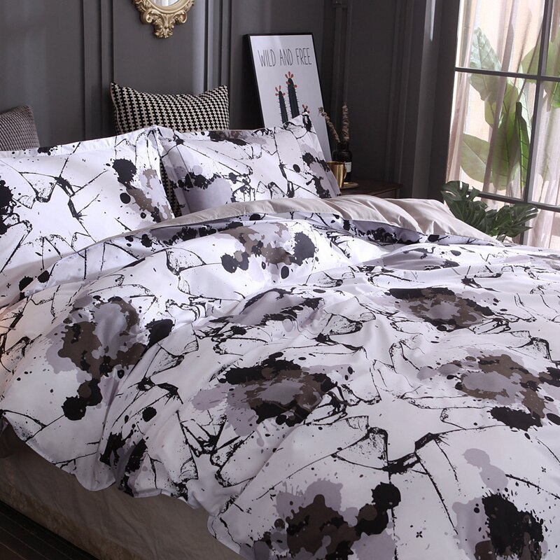 Moderne Dekbedovertrek Set Dekbed Beddengoed Set Bed Cover Koningin Koning Beddengoed Dekbedovertrek Kussensloop Textiel