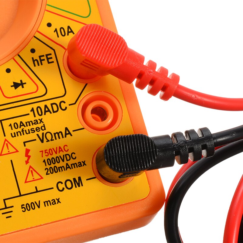 1pcs Yellow LCD Auto Range Digital Multimeter AC 1000V DC 750V Voltmeter Ammeters Volt AC DC Meter Tester