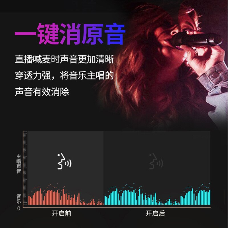 R8 Dal Vivo Scheda Audio Set di Ancoraggio Canto Attrezzature Mobile Del Telefono Voce Microfono Del Computer Microfono per Tutti I K Canzone Utile Del Prodotto