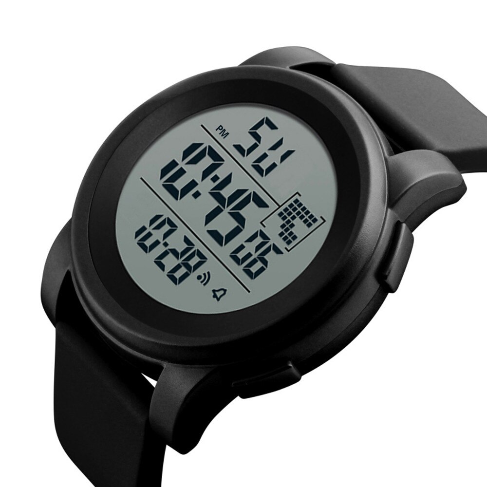 Digitale Horloge Mannen Sport Horloges Voor Mannen Waterdichte Klok Outdoor Horloge Mannelijke Relogio Digitale Masculino Reloj Hombre: Black 
