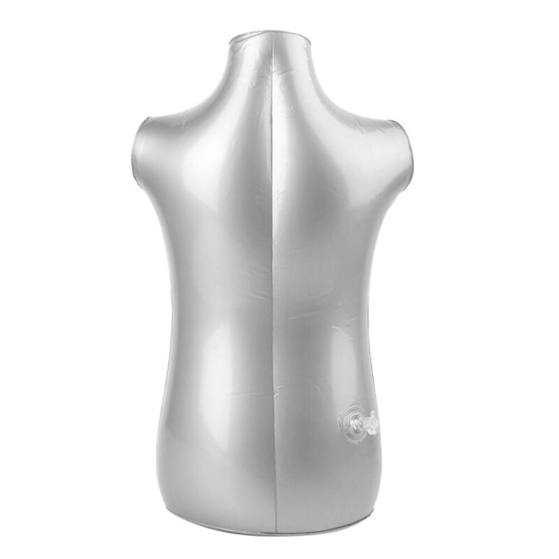 Silver Children Half Body Inflatable Mannequin For Cloth Display Dummy Compact