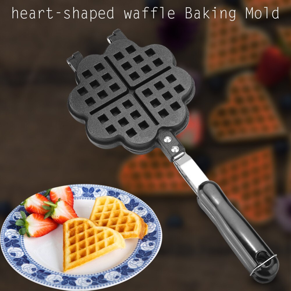 Non-stick Wafelijzer Machine Keuken Wafel Bakvorm Bakken Pan Maken Tool Ontbijt Machine Pannenkoek Taart Maker