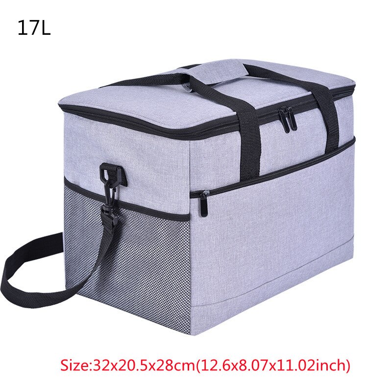 Borsa termica impermeabile di grande capacità Bento snack bevande alla frutta custodia per conservazione fresca accessori da campeggio per Picnic all&#39;aperto: C 17L