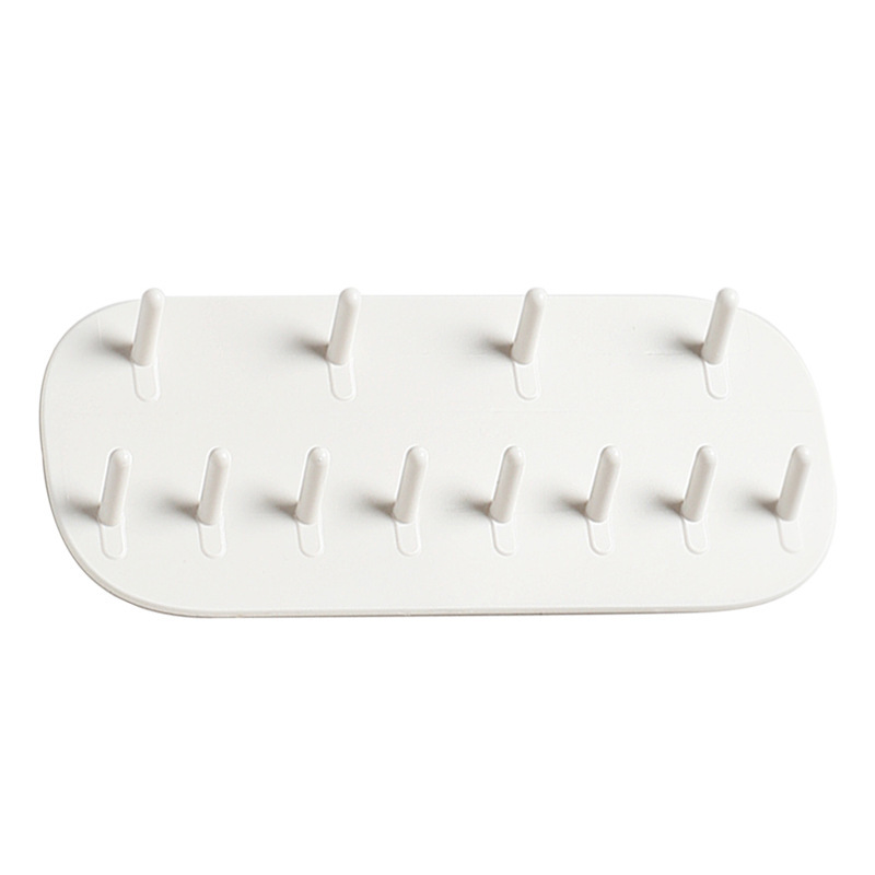 Ganchos de joyería montados en la pared, organizador de joyas, sin perforaciones, anillos, pendientes, collares, estantes para colgar para almacenamiento de joyas de mujer: Default Title