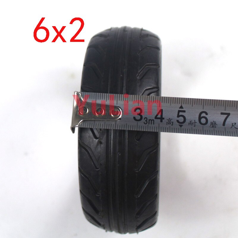 6x2 tire electric scooter 6 inch 6x2 solid tire non pneumatic tire explosion proof not afraid of tire burst