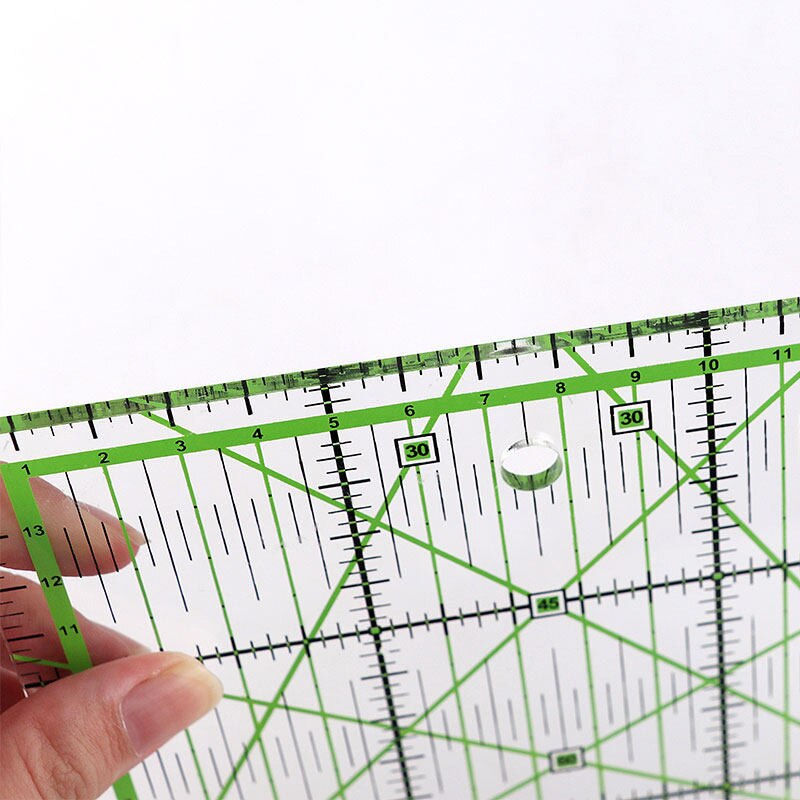 1Pc High-grade Multi-Function Acrylic Drawing Ruler 15*15cm Sewing Measuring Patchwork Yardstick Rulers School Office Supplies