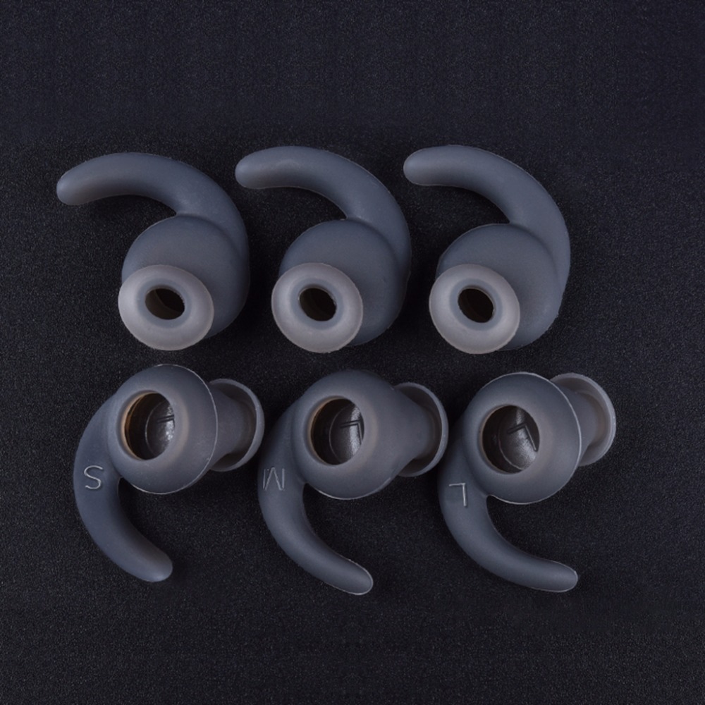 3 Paar Siliconen Oordopjes Cover Zachte Oorhaak Voor Sport Headset Sml