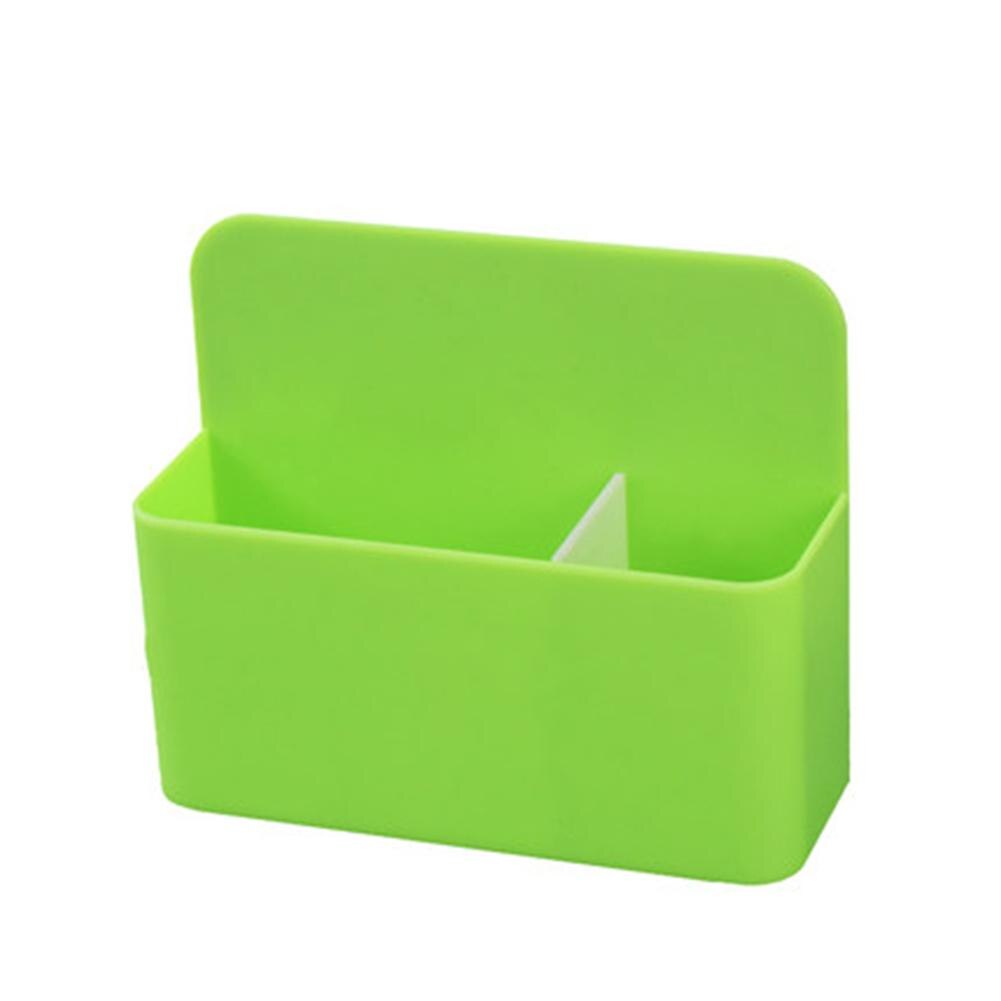 Køleskabsmagnet plast opbevaringsboks magnetisk tavlemærker blyantpen kridtkasser organisatorboks køkken hjemmekontor: Grøn