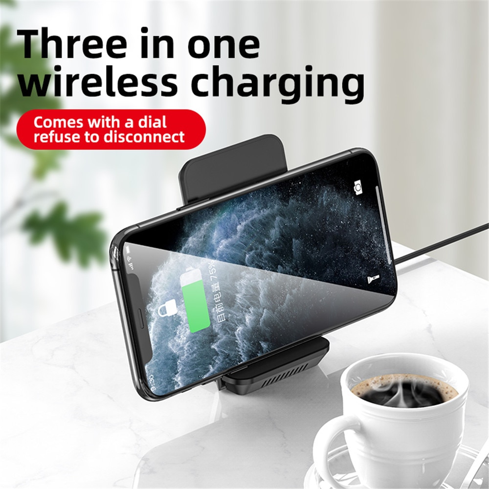 3-in-1 Wireless Charger 15W - for iPhone, Apple Watch, AirPods Pro - Type C