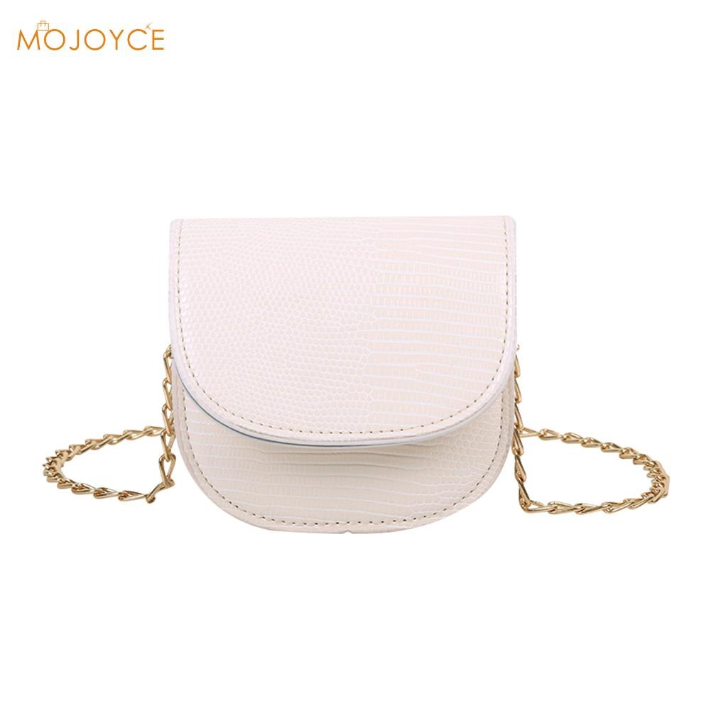 Bolso bandolera Vintage informal de cuero para mujer, Bolso pequeño de hombro con solapa, cadena pura, bolso de mensajero